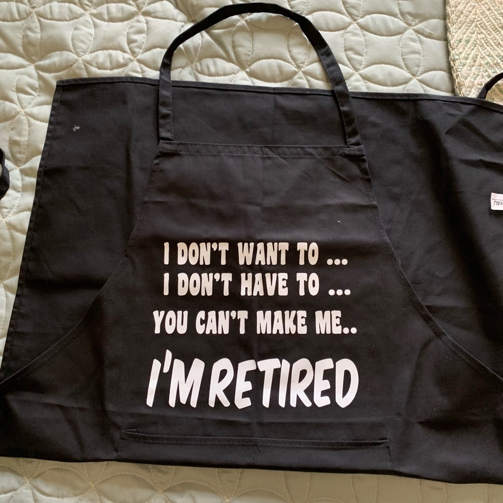 Cute “I’m Retired” Apron